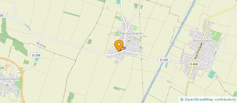 localisation de l'entreprise SCI KBL  HESSENHEIM