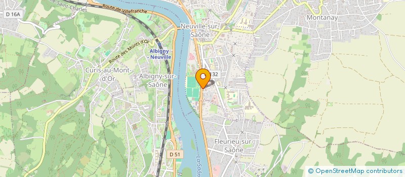 localisation de l'entreprise SCI KBO  NEUVILLE-SUR-SAONE