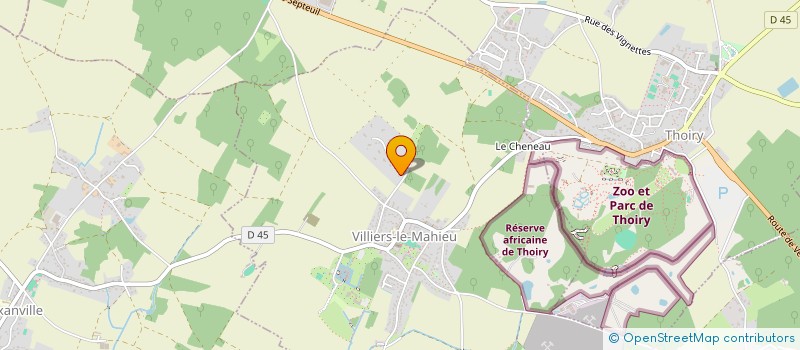 localisation de l'entreprise SCI KBS  VILLIERS-LE-MAHIEU