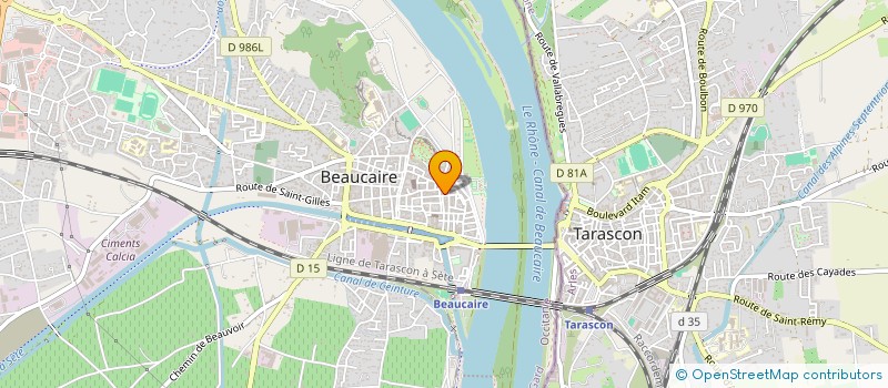 localisation de l'entreprise SCI KC  BEAUCAIRE