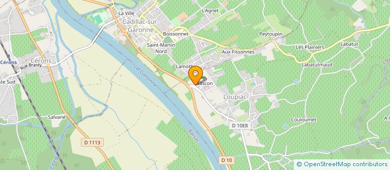 localisation de l'entreprise SCI KCJS 33  LOUPIAC