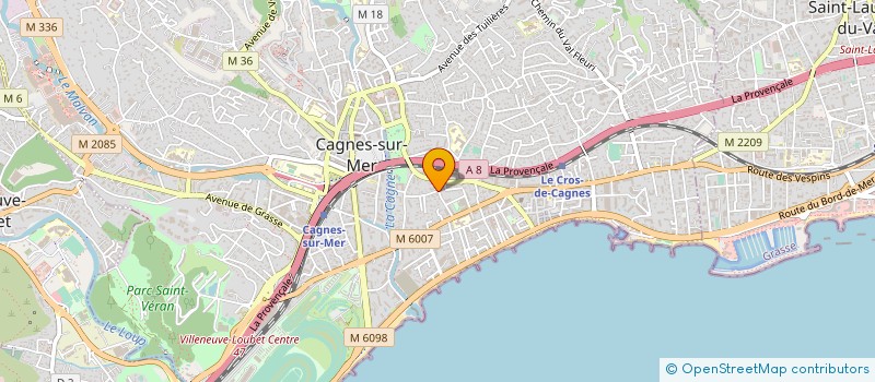 localisation de l'entreprise SCI KCM ESTERON à CAGNES-SUR-MER