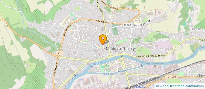 localisation de l'entreprise SCI KCN à CHATEAU-THIERRY