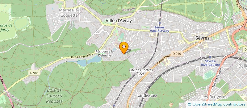 localisation de l'entreprise SCI KCPM  VILLE-D'AVRAY