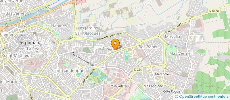 localisation de l'entreprise SCI KCV  PERPIGNAN