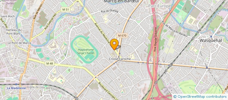 localisation de l'entreprise SCI KCZ à MARCQ-EN-BARŒUL