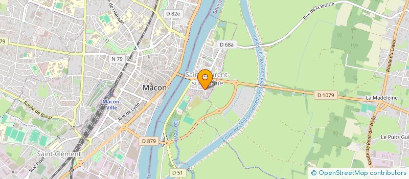 localisation de l'entreprise SCI KD  SAINT-LAURENT-SUR-SAONE