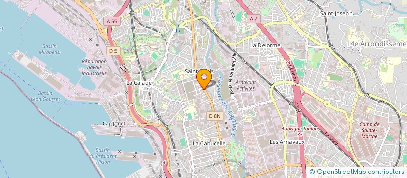 localisation de l'entreprise SCI KD2 à MARSEILLE