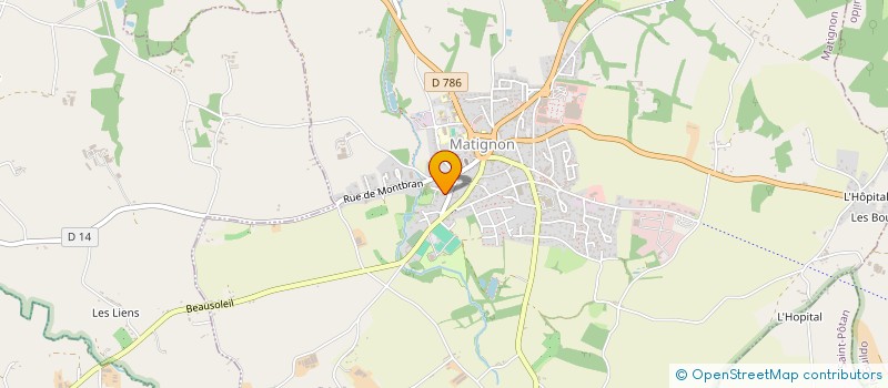 localisation de l'entreprise SCI KD2L  MATIGNON