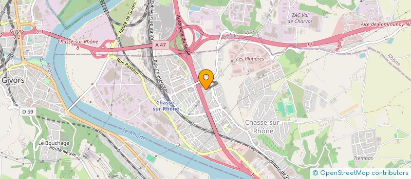 localisation de l'entreprise SCI KD4  CHASSE-SUR-RHONE