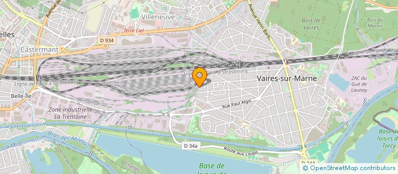 localisation de l'entreprise SCI KDF IMMO  VAIRES-SUR-MARNE