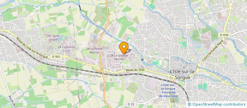 localisation de l'entreprise SCI KDI  L'ISLE-SUR-LA-SORGUE