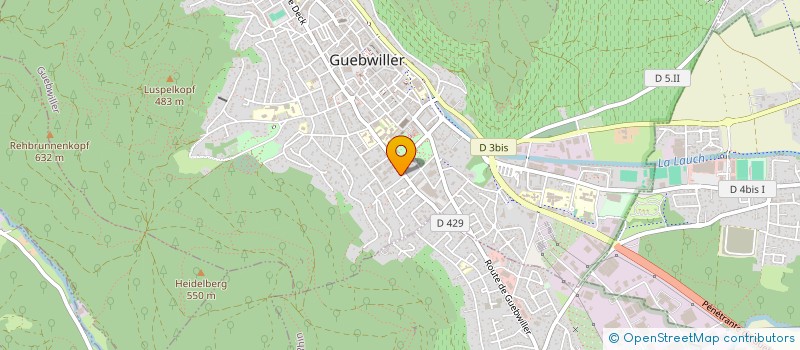 localisation de l'entreprise SCI KDK  GUEBWILLER