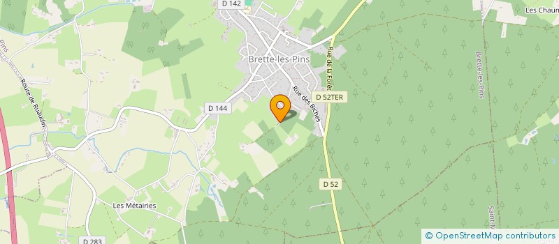 localisation de l'entreprise SCI KDM  BRETTE-LES-PINS