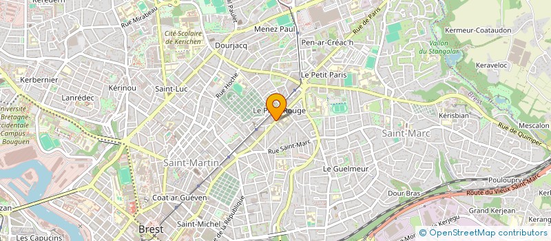 localisation de l'entreprise SCI KDS  BREST