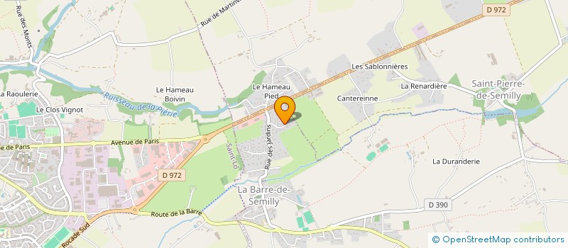 localisation de l'entreprise SCI KDS DE SEMILLY  LA BARRE-DE-SEMILLY