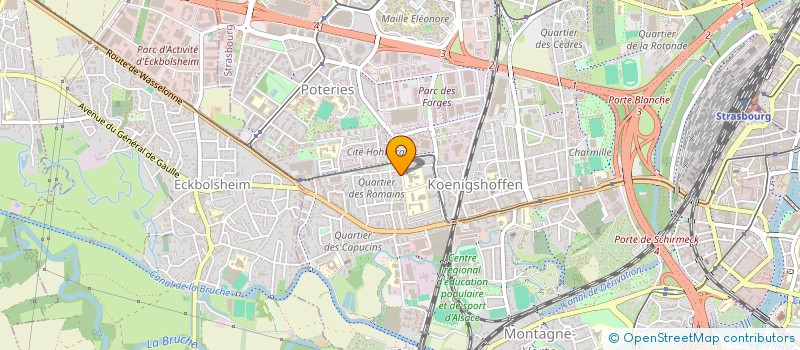 localisation de l'entreprise SCI KE  STRASBOURG