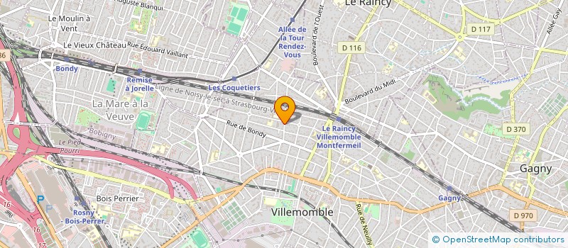 localisation de l'entreprise SCI KEA à VILLEMOMBLE