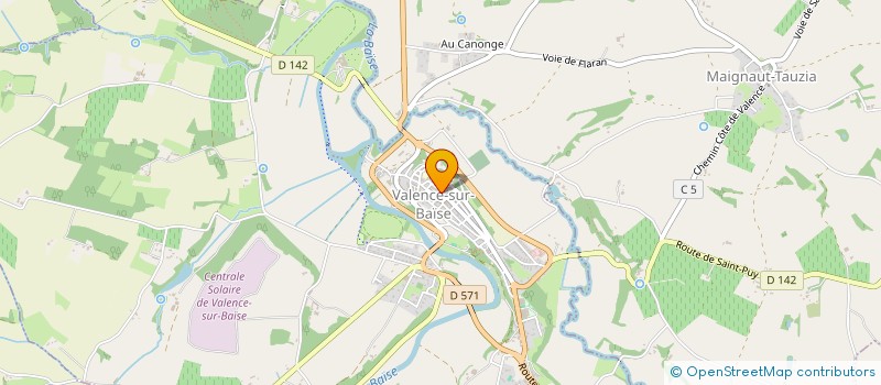 localisation de l'entreprise SCI KEATING  VALENCE-SUR-BAISE