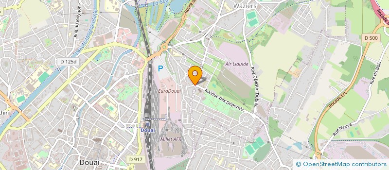 localisation de l'entreprise SCI KEBDI à DOUAI