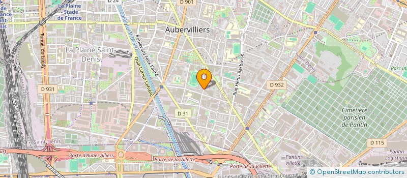 localisation de l'entreprise SCI KECHAN  AUBERVILLIERS