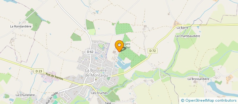 localisation de l'entreprise SCI KECYJE  LA BOISSIERE-DE-MONTAIGU