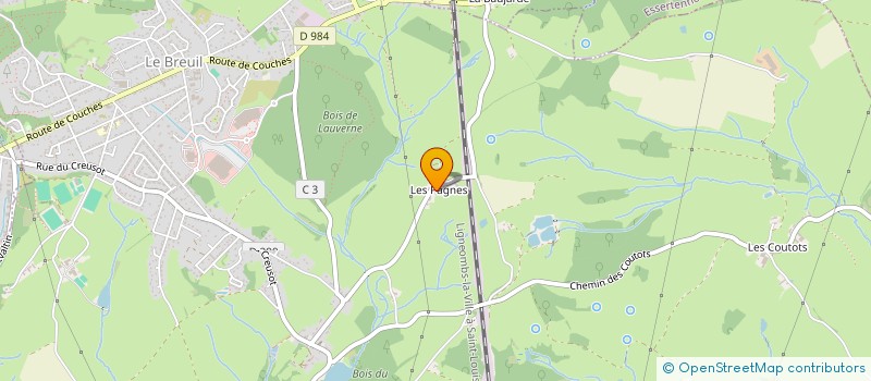 localisation de l'entreprise SCI KEDALA  BREUIL (LE)