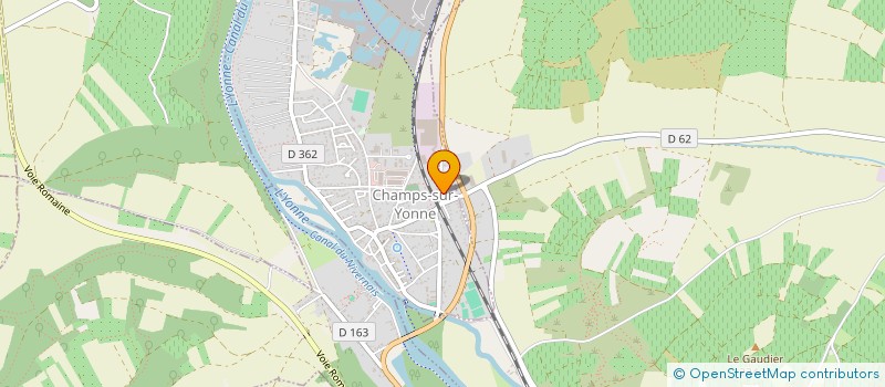 localisation de l'entreprise SCI KEFE  CHAMPS-SUR-YONNE