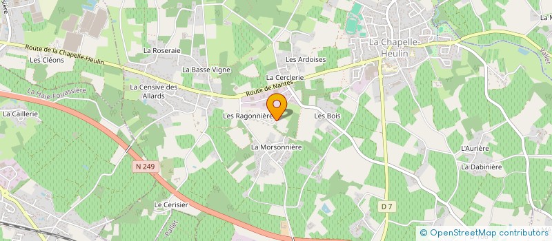 localisation de l'entreprise SCI KEFIFA  LA CHAPELLE-HEULIN