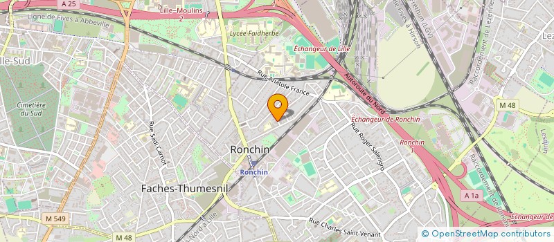 localisation de l'entreprise SCI KEJE  RONCHIN