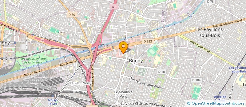 localisation de l'entreprise SCI KEKLIK  BONDY