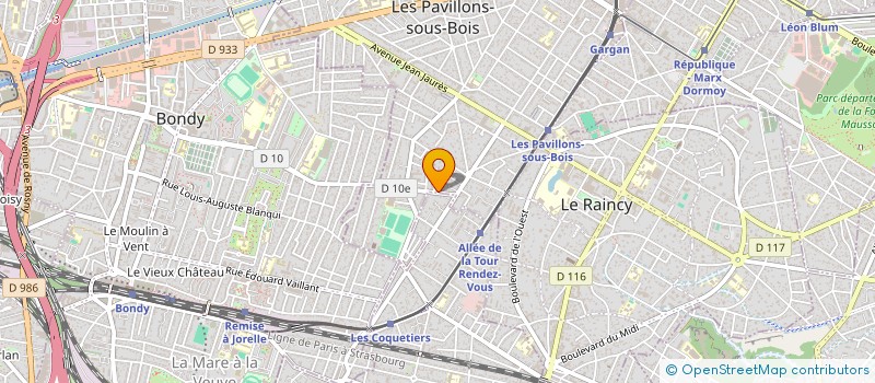 localisation de l'entreprise SCI KEKSIK  LES PAVILLONS-SOUS-BOIS