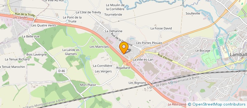 localisation de l'entreprise SCI KEL KIM  LAMBALLE-ARMOR