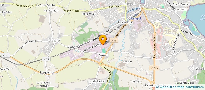 localisation de l'entreprise SCI KELAGUI  PAIMPOL