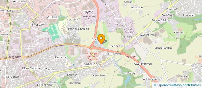 localisation de l'entreprise SCI KELARNOU  GUIPAVAS