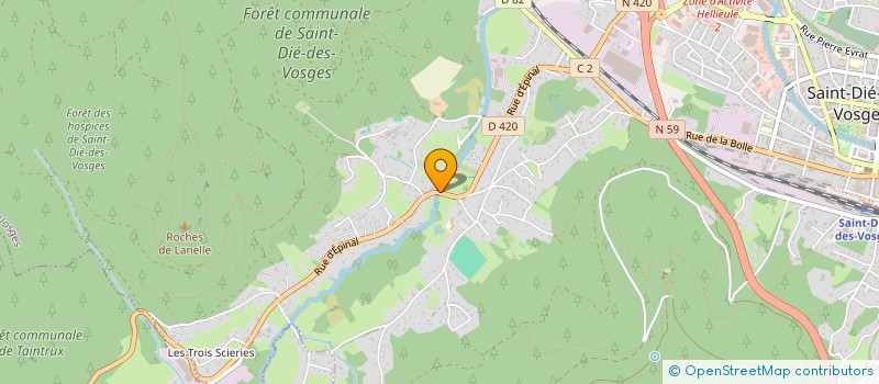localisation de l'entreprise SCI KELES à SAINT-DIE-DES-VOSGES