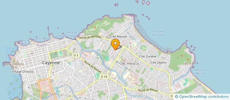 localisation de l'entreprise SCI KELIAS  CAYENNE