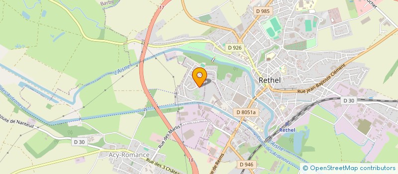 localisation de l'entreprise SCI KELIE  RETHEL