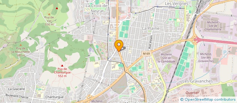 localisation de l'entreprise SCI KELLECI  CLERMONT-FERRAND