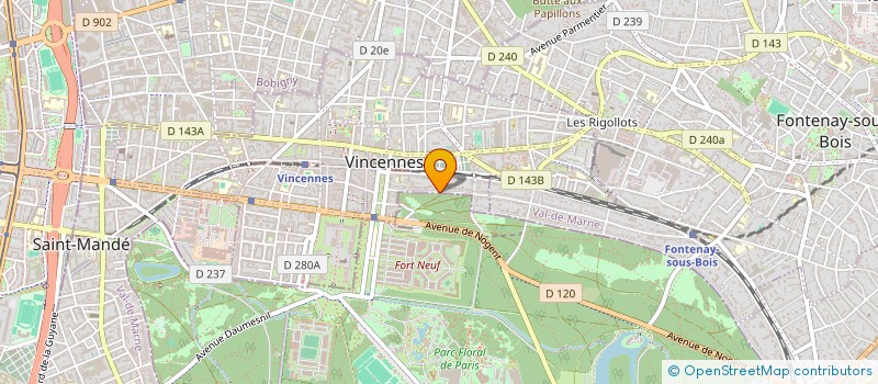 localisation de l'entreprise SCI KELLER à VINCENNES