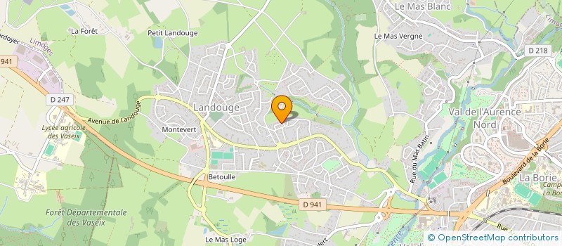 localisation de l'entreprise SCI KELLY à LIMOGES