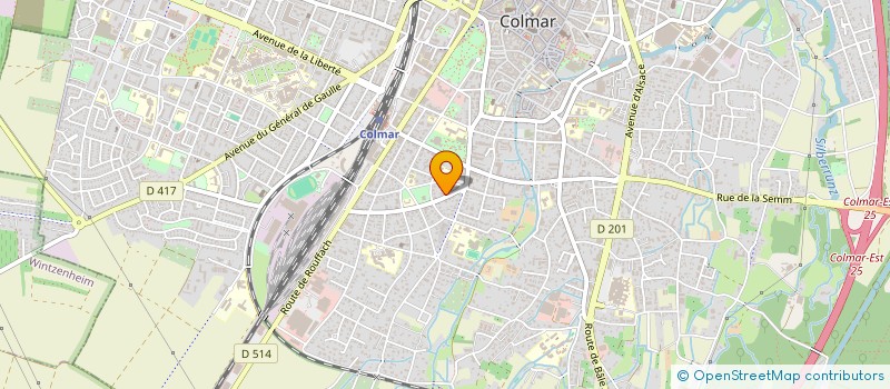 localisation de l'entreprise SCI KELLY  COLMAR