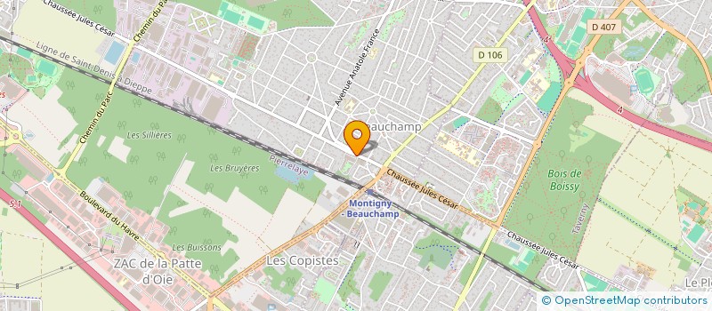 localisation de l'entreprise SCI KELLYA  BEAUCHAMP