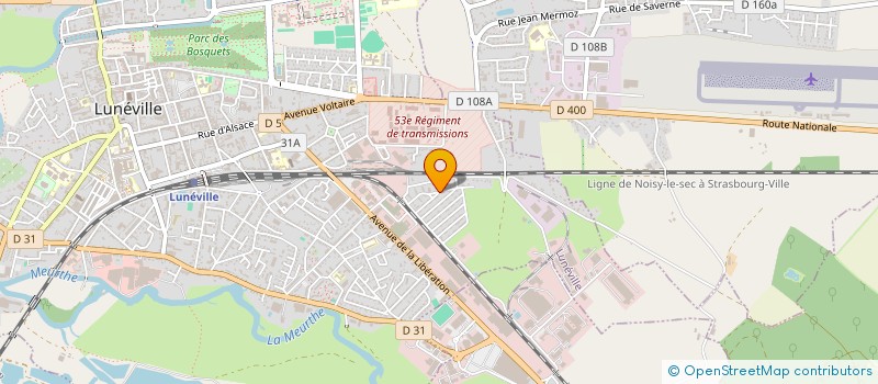 localisation de l'entreprise SCI KEM  LUNEVILLE