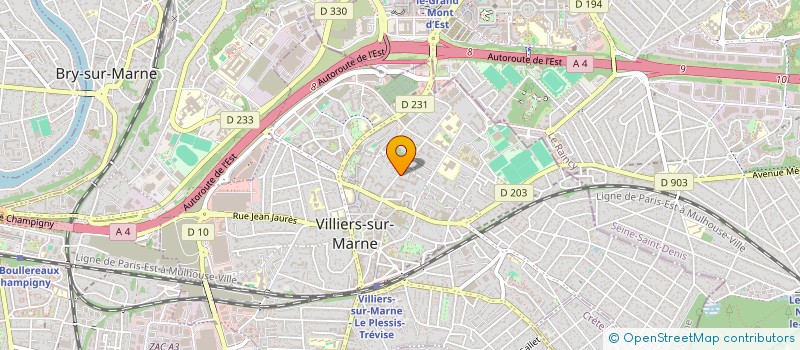 localisation de l'entreprise SCI  KEMJIO  VILLIERS-SUR-MARNE