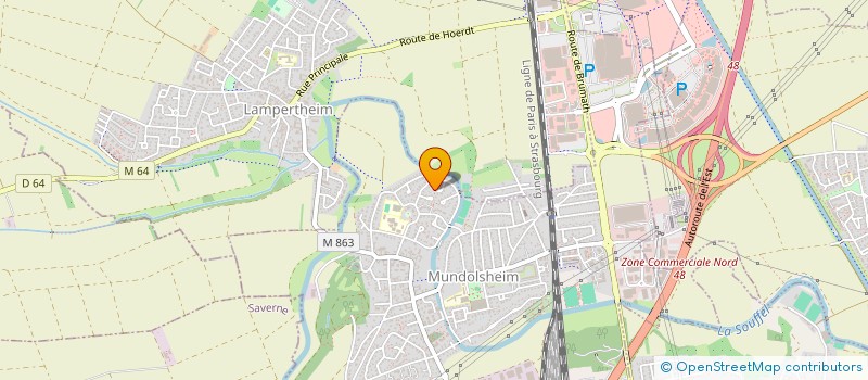 localisation de l'entreprise SCI KEMPA  MUNDOLSHEIM