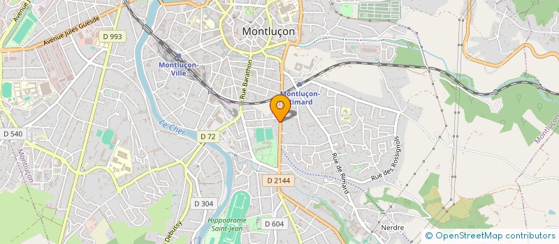 localisation de l'entreprise SCI KENNEDY à MONTLUCON