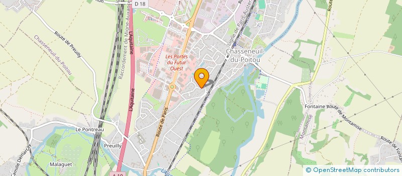 localisation de l'entreprise SCI KENOBIS  CHASSENEUIL-DU-POITOU