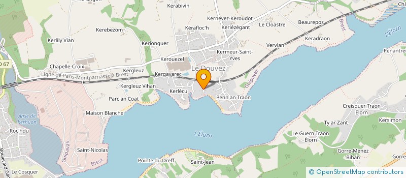 localisation de l'entreprise SCI KENTA  GUIPAVAS