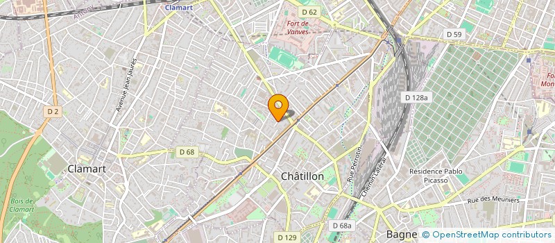 localisation de l'entreprise SCI  KENTAN  CHATILLON